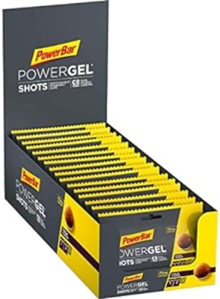 PowerbarPowerGel Shots liquid filled carbohydrate gums - 75mg Caffeine - Cola 16x60g