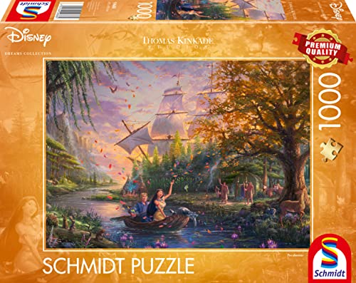 Schmidt | Thomas Kinkade: Disney Pocahontas Puzzle - 1000pc | Puzzle | Ages 12+ | 1 Players