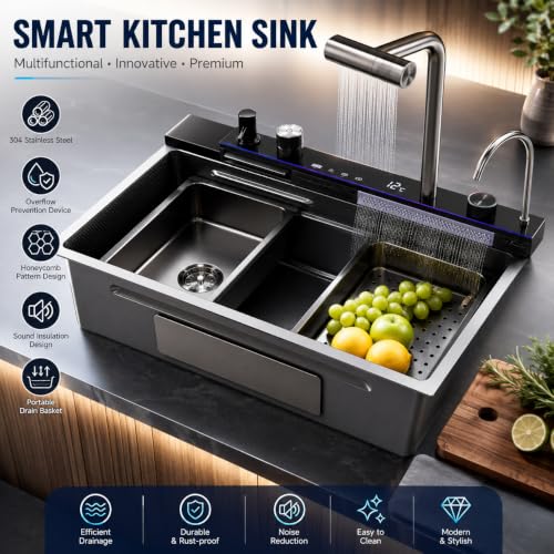 Évier multifonction de cuisine pour optimiser l'espace de travail avec sa cuve de 68cm - 3
