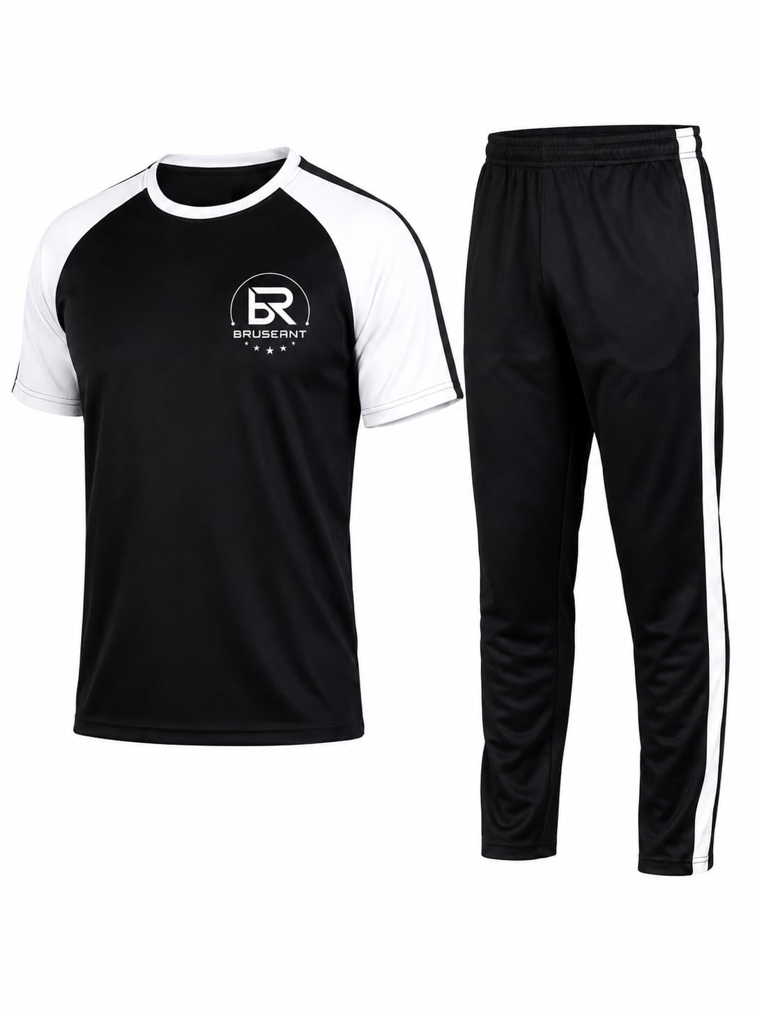 Men's Sports T-Shirt & Track Pant Combo Set | Quick Dry Lycra Cotton Blend| Gym Wear | Running | Training | Activewear |-picture-14
