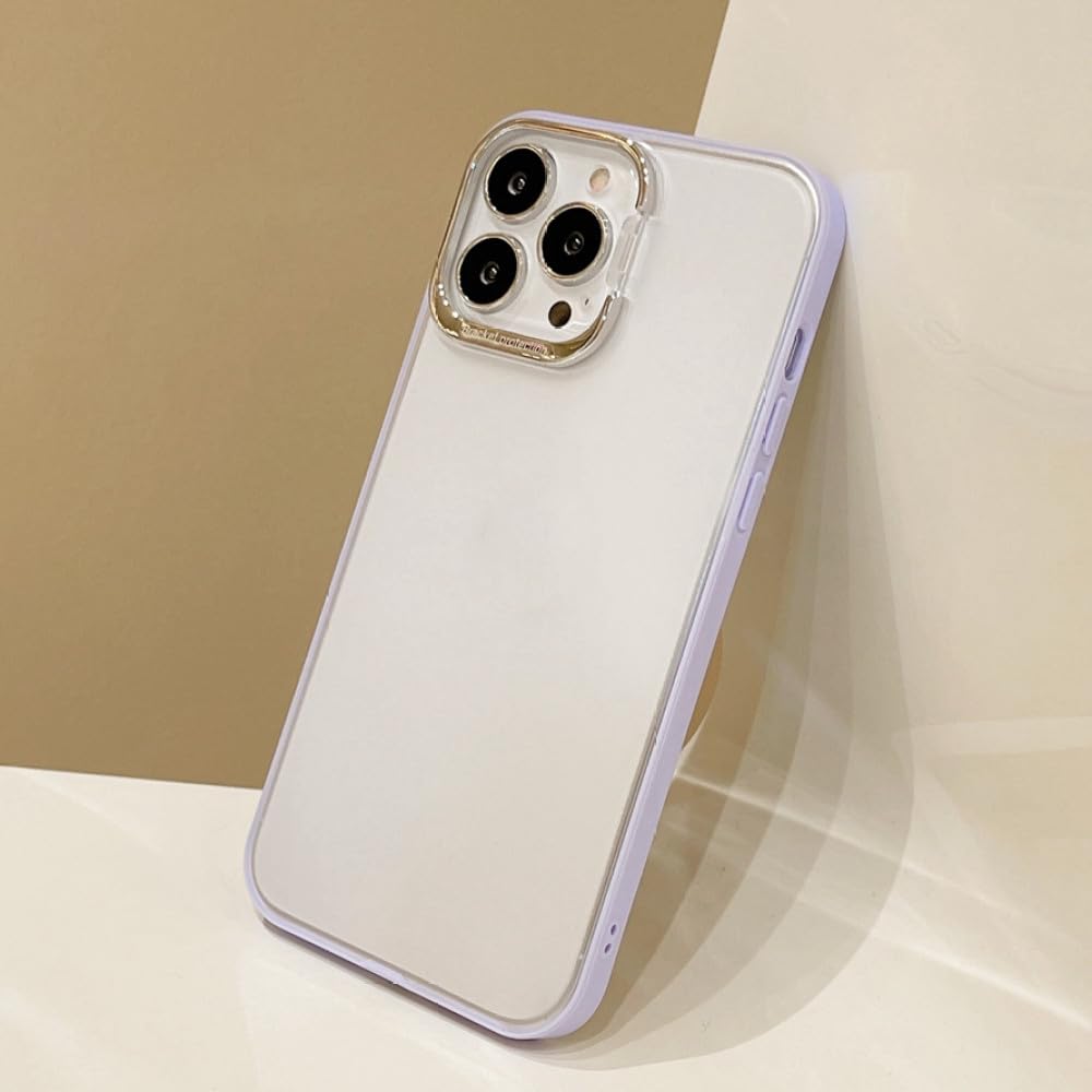 Coque transparente avec support PC iPhone 13 protégeant l'objectif des rayures