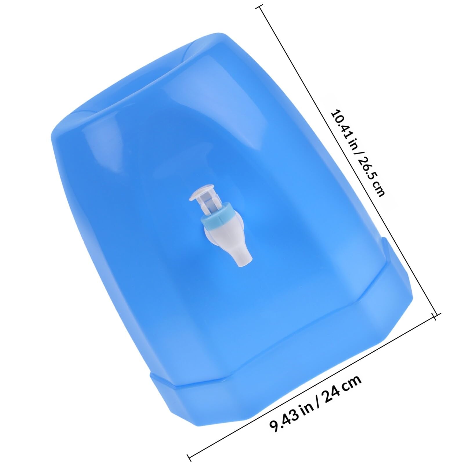 Housoutil Dispensador Tamaños de Garrafas Diferentes Moderno Diseño de Necesidad Soporte Agua de Plástico Azul Compatible de Herramientas para para Uso Hogar