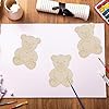 Creaides 20pcs Bear Wood DIY Crafts Cutouts Wooden Bear Hug Heart Shaped Hanging Ornaments with Hole Hemp Ropes Wood Tags for Baby Shower Wedding Birthday Valentine's Day Party Decorations #4