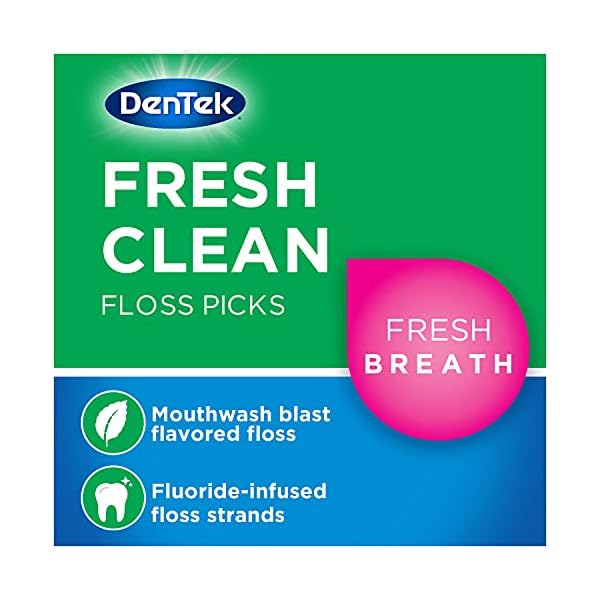 DenTek Fresh Clean Floss Picks, For Extra Tight Teeth, 75 Count Otoory