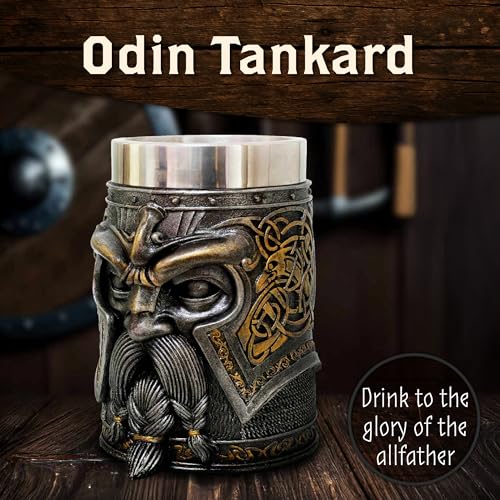 Chope viking Odin Nemesis Now pour hydromel et bière médiévale - 3