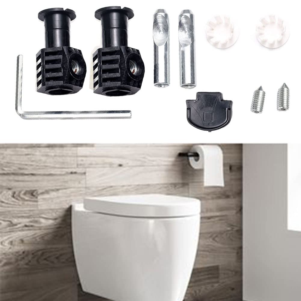 Toiletdeksel houder roestvrij staal scharnier voor wc-bril universeel toiletdeksel bevestigingsset met accessoires