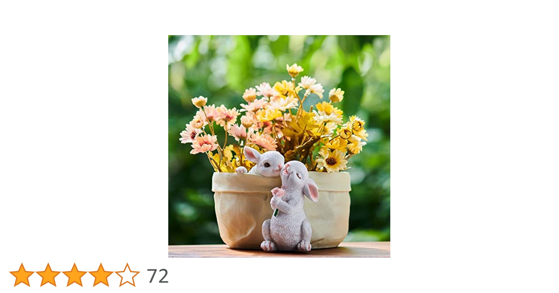 おみつ様　リメイク鉢　白たまごのうさぎさん　ピンク花のガーデニング sale リメイク鉢 ジョーロ鉢 白たまごのうさぎさん - メルカリ