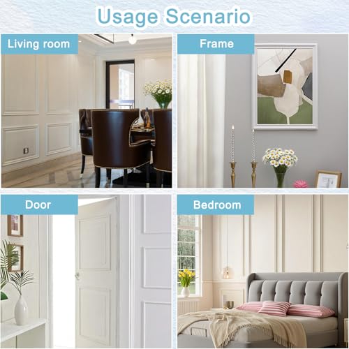 Solution wainscoting sans perçage pour habiller une porte et un mur