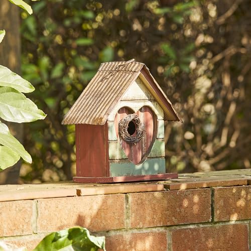 Nichoir en bois robuste contre les intempéries pour petits oiseaux