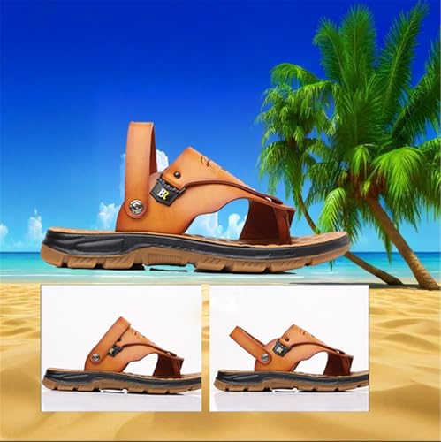 Summer Adjustable Strap Sandals, Mens Casual Walking Flat Arch Support Breathable Bunion Corrector Sandals, Comfy Lightweight Toe Corrector Flat Flip Flops, for Relief Bunion Symptoms2