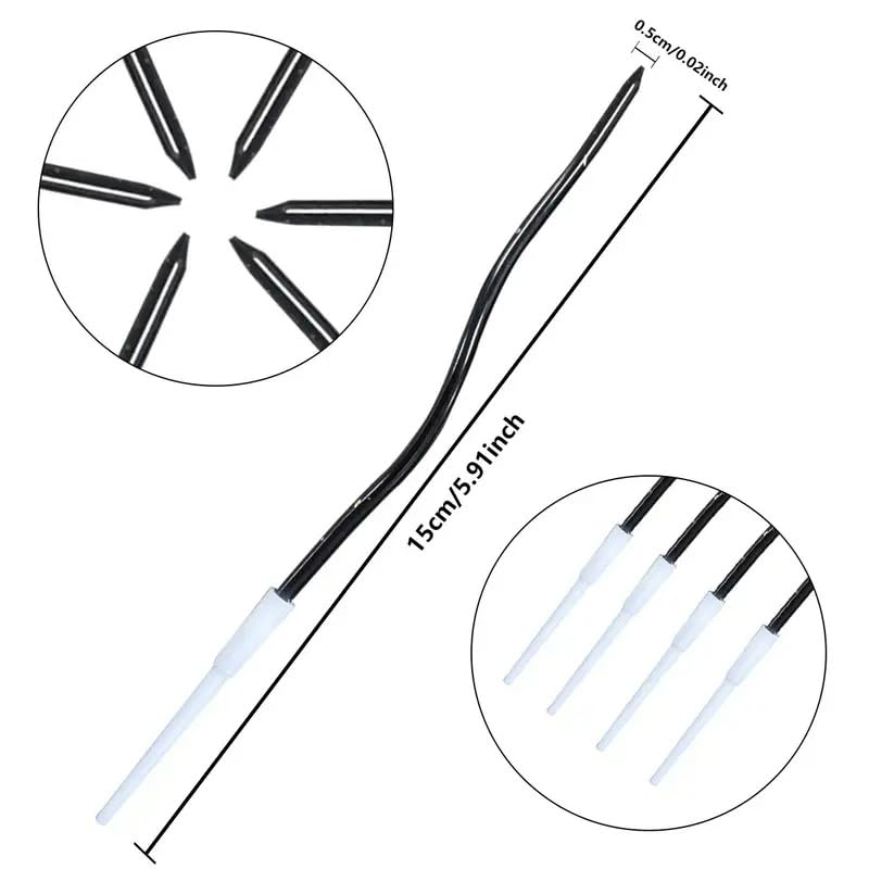 Decorative Birthday Candles for Celebrations, Anniversary, Wedding, Romantic Evening (BLACK)