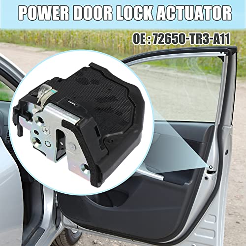 Image of X AUTOHAUX Power Door Lock Latch Actuator Rear Left Hand for Honda Civic 12-15 for ACURA MDX RDX 13-19 Replace OEM 72650-TR3-A11