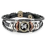 [YANHAO] アニメブレスレット ゴーストスレイヤーブレスレット 鬼滅の刃ブレスレット かまどたんじろ 我妻善逸 レザーブレスレット-12067112