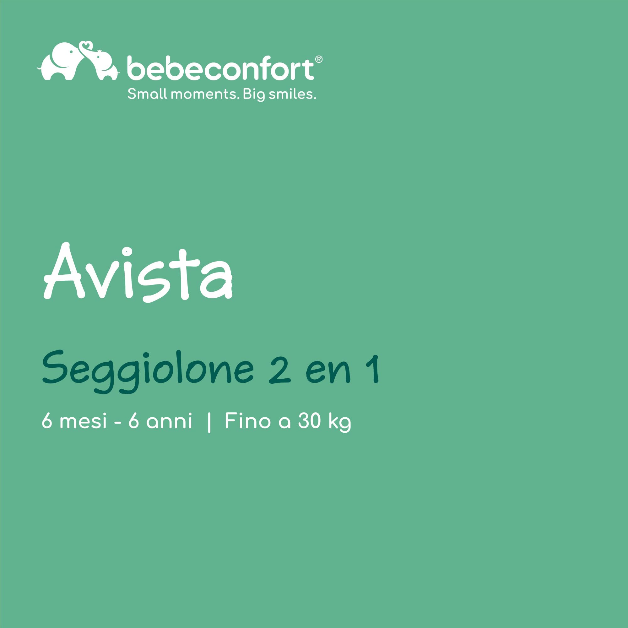 Bebeconfort Avista seggiolone pappa evolutivo che si trasforma in sedia bambino, con imbottitura e vassoio, dai 6 mesi, portata 30 kg, Mineral Green
