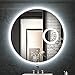 Produktbild QZ Wand- LED-Beleuchtung Bad Make-up-Spiegel, Ex-Schutz, Smart Touch Switch + 3-fache Vergrößerung Spiegel (Size : 70cm)