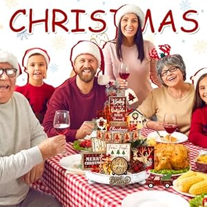 Shellwei 24 Pcs Christmas Tiered Tray Decor Wood Rustic Christmas Decoration for Home Table Shelf Christmas Winter Farmhouse Decor Xmas Trees Gnome Elk Snowflake Wooden Signs Buffalo Plaid Table Decor Shellwei 24 Pcs Christmas Tiered Tray Decor Wood Rustic Christmas Decoration for Home Table Shelf Christmas Winter Farmhouse Decor Xmas Trees Gnome Elk Snowflake Wooden Signs Buffalo Plaid Table Decor