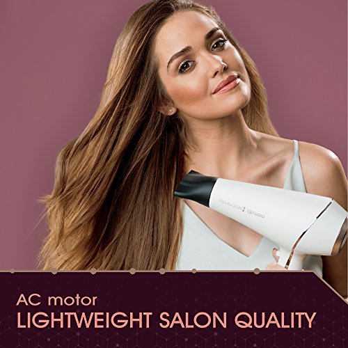 Image of Remington Pro Ionic Hair Dryer 1875W with Diffuser, 2 Concentrators, 3 Sectioning Clips, 3 Heat and 2 Speed Settings, Cool Shot Button