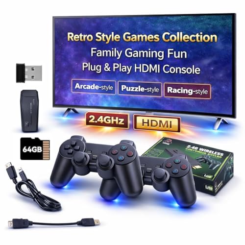 Image of NextTech M18 UHD Console with Retro Built-in Games | Portable Handheld Video Game Console for Kids & Adults (Retro Gaming Console | HDMI Support)