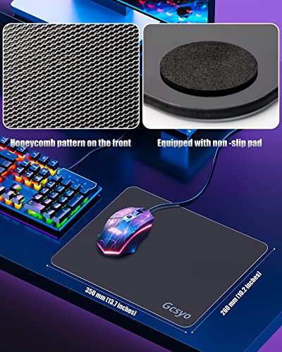 Image of Professional Glass Gaming Mouse Pad For Logitech G502 /G Pro /G703, Large Non Slip Mousepad For Avid Gamer-Special Glass Surface With Improved Precision And Speed For Smooth Mouse Control