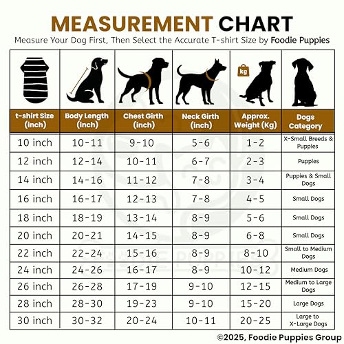 Image of Foodie Puppies Corduroy Line Velvet Pocket T-Shirt Warm Sweater Jacket - (24 inch, Tale & Brown) for Medium to Large Dogs | Soft, Lightweight Pet Apparel with Stylish, Comfortable & Stretchable Outfit