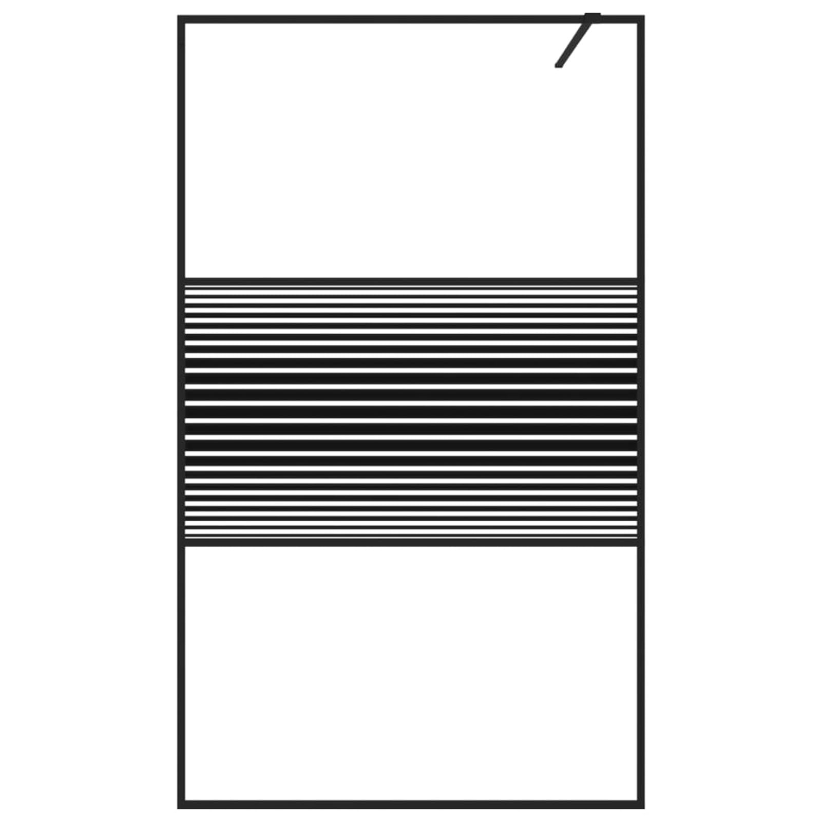 Mampara de Ducha Vidrio ESG Transparente Negro 115x195 cm Mampara Ducha Plegable