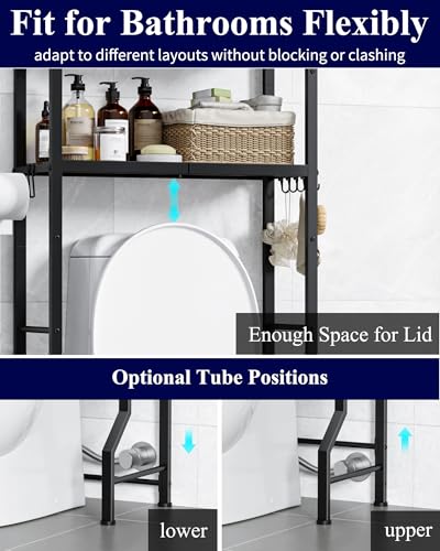 image for Kitsure Over-The-Toilet Storage Rack - Freestanding Over The Toilet St