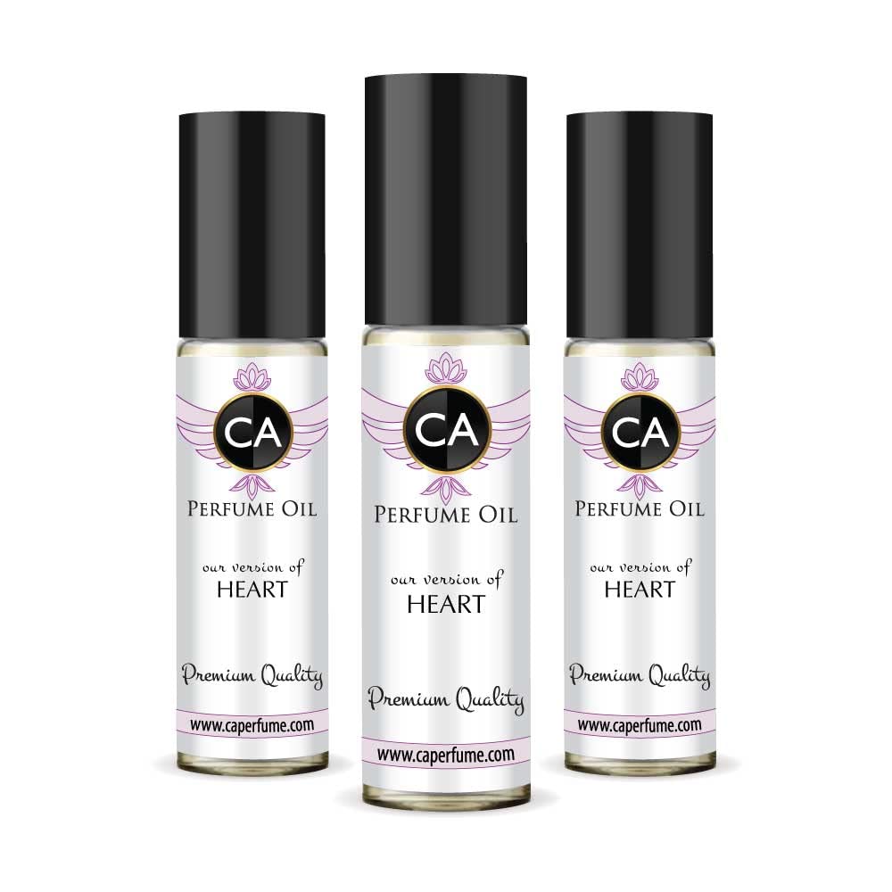 - CA Perfume Impression of Heart for Women Eau De Parfum Floral Scent Long Lasting Perfumes for Women Travel Size TSA Ready for Day and Night Wear 0.33 Fl Oz 10ml (Pack of 3)