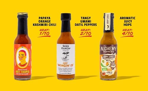 Hot Ones Hot Sauce Challenge - Season 27 - Hot Sauces Gift Sets - Variety Pack - Made with Natural Ingredients - Unique Small Batch Sampler Gift Set - 5 fl oz Bottles (10-Pack) - Thumbnail 2