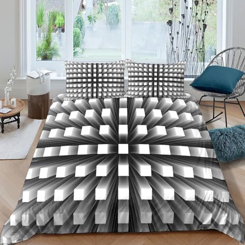Housse de couette 220x240cm super douce en microfine premium zippée