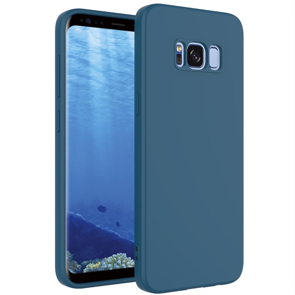 for Samsung Galaxy S8 Case Dark Blue, Scratch Resistant with Soft Touch, Slim Thin Phone Cover for Samsung Galaxy S8