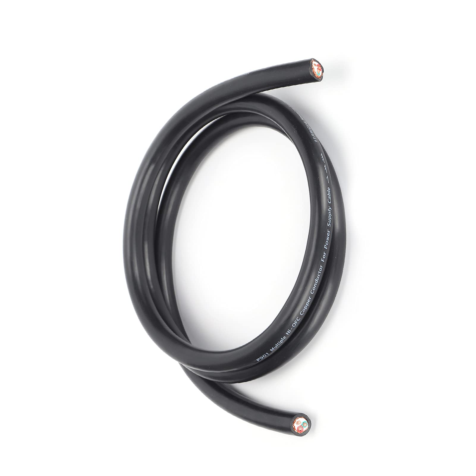 Kabel Zasilający 4,5 mm² HiFi OFC, Miedziany Przewód Zasilający Prądu Przemiennego do Komponentów Wysokiej Jakości 1,5 M
