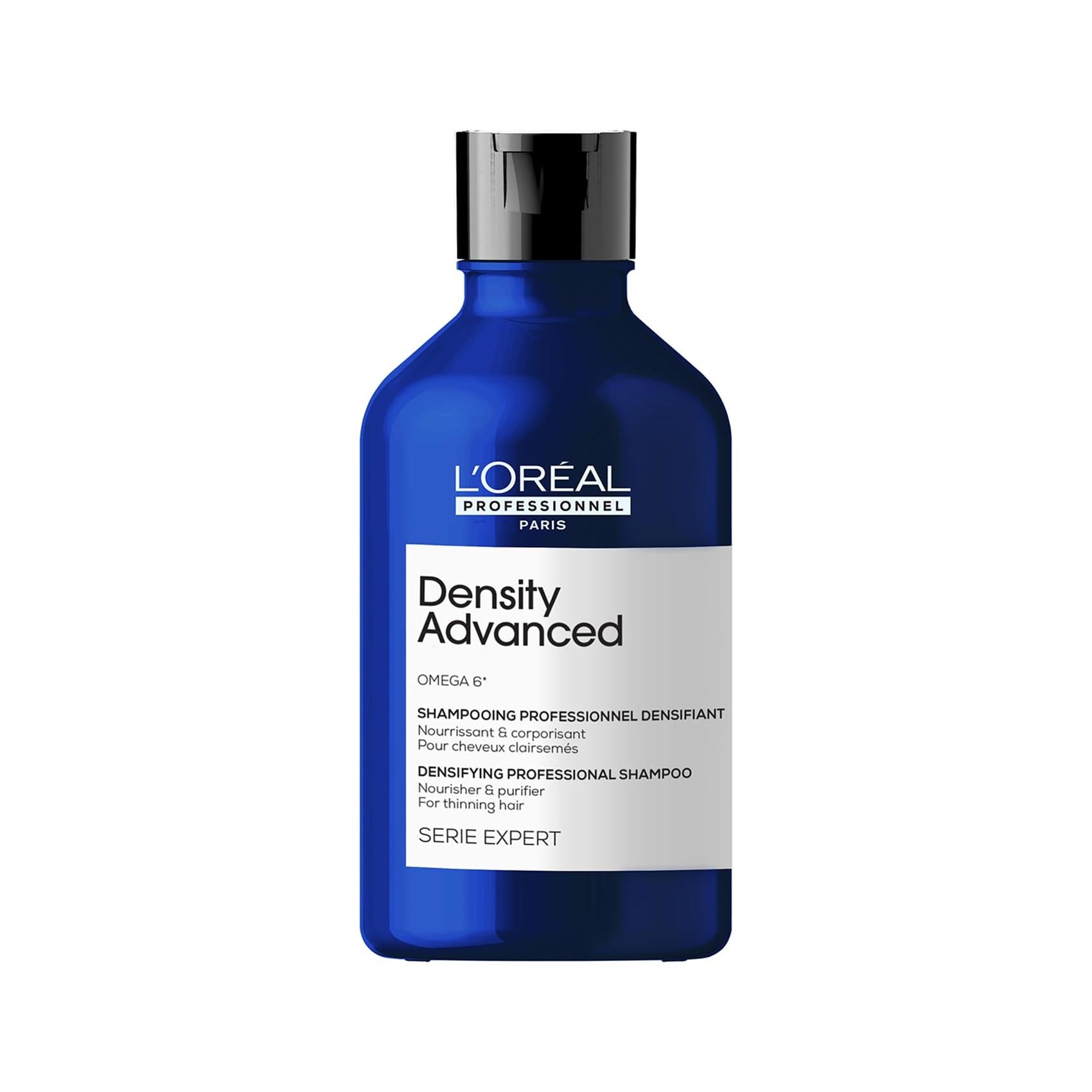 L'Oréal Professionnel Serie Expert Density Advanced Shampoo – 300 ml | For fine and thinning Hair | Adds bounce and volume | With Omega-6 complex