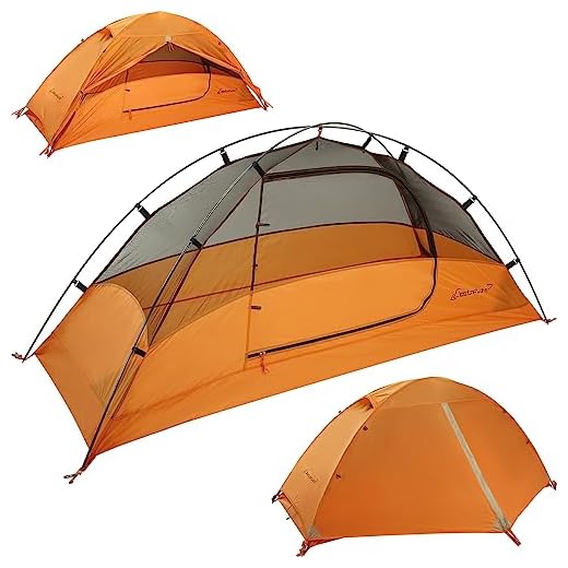 Clostnature Tienda de Campaña 1 Persona - Carpas de Camping Impermeables para un Hombre al Aire Libre, Tienda de Campaña Ligera, Tienda de Campaña Compacta con Tamaño de Paquete, para Playa, Deportes