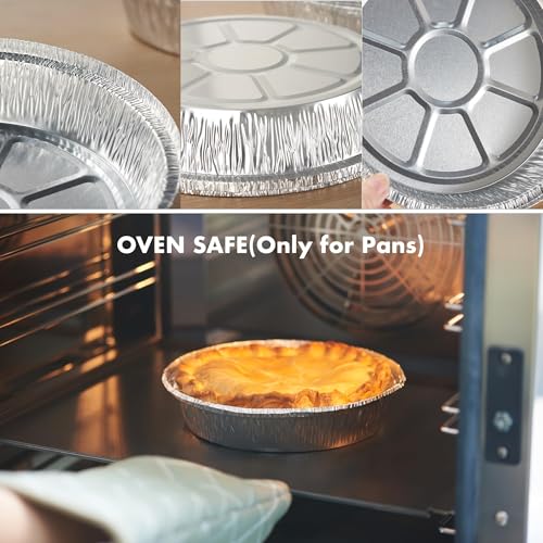 CURTA 50 Pack 8" Disposable Aluminum Foil Pans with Paper Lids | Great for Broiling, Baking, Storage, Roasting, Takeout, Air Fryer by CURTA - Image 4