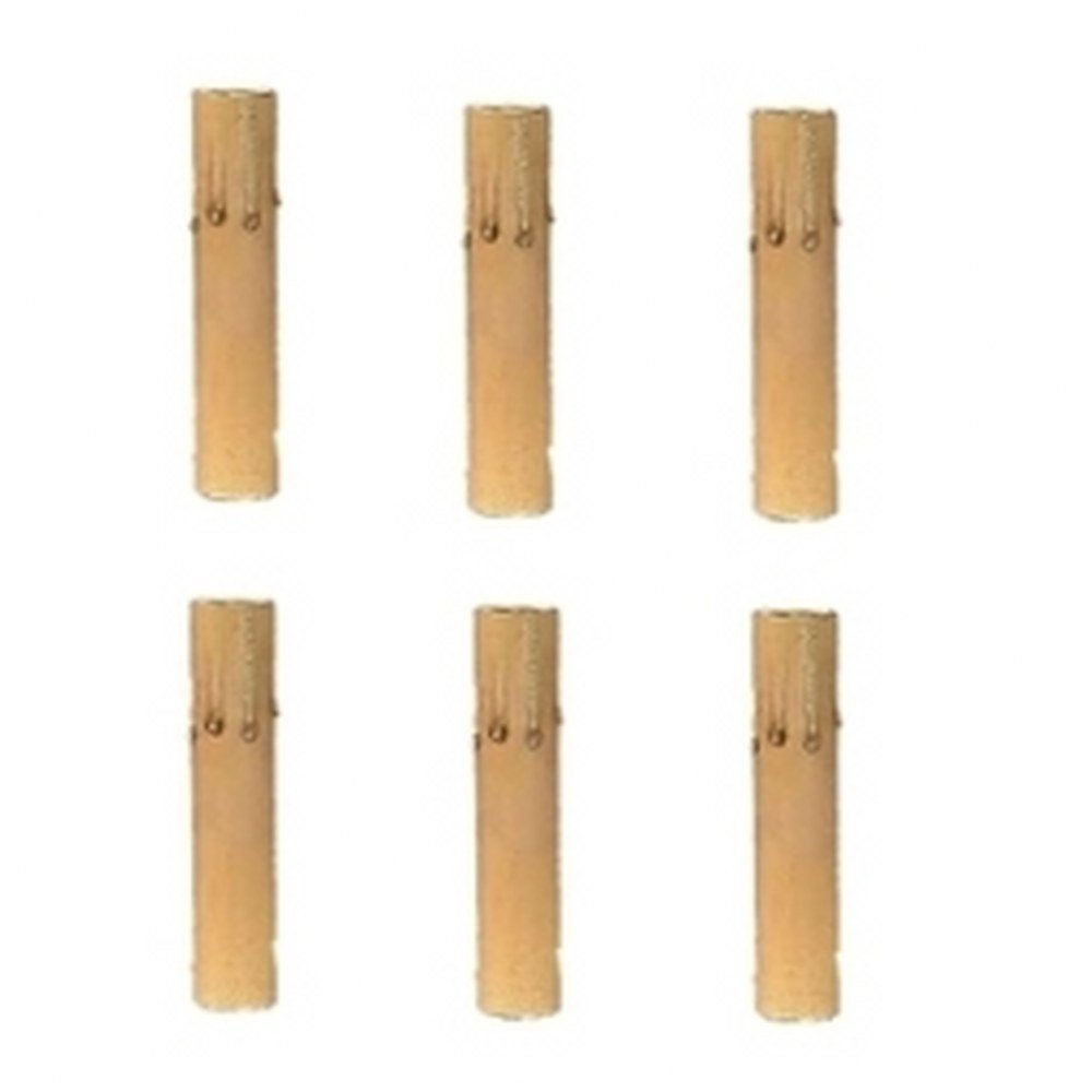 Upgradelights Fibre Dripped 4 Inch Candle Socket Covers (Set of 6)