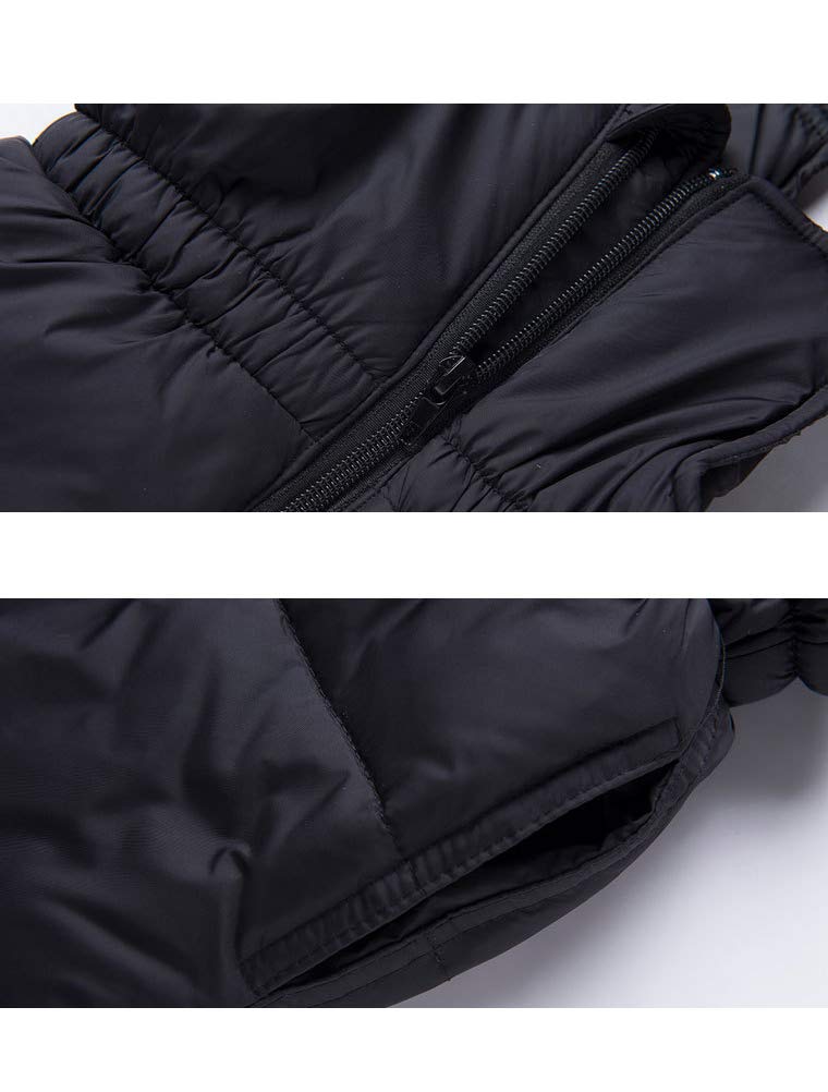 Ensemble Doudoune pour Bébé Combinaison de Neige Enfants Fourrure Costume de Bébé Veste Manteau Ski Doudoune Parka à Capuche d'hiver 2-5 Ans