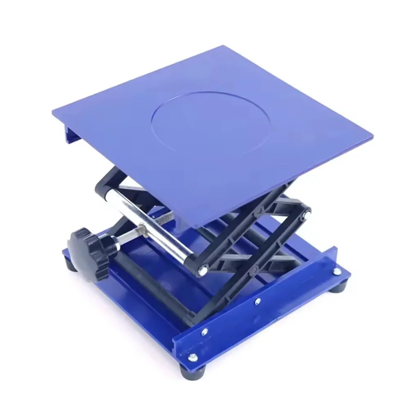 Edelstahl Router Tisch Hebebühne 100x100mm Höhenverstellbar Holzbearbeitung Gravurständer für Werkstatt, Labor und Heimwerken