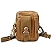 HoYiXi Taktische Hüfttaschen Multifunctional Gürteltaschen mit Handy-Tasche für Radfahren Klettern Angeln Wasserdicht Outdoorsport Kompakt und Leicht Bauchtasche-Erdfarben