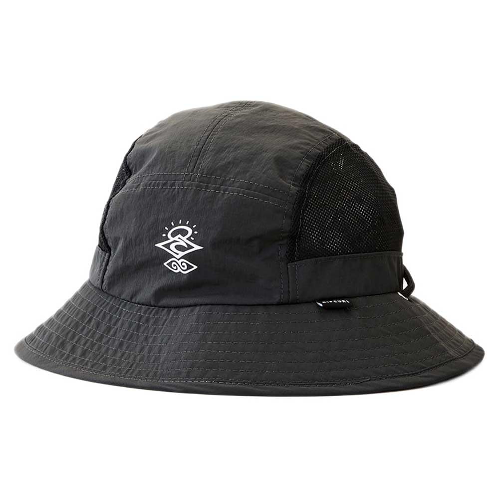Rip Curl Searchers Boonie Stoffhut Sonnenhut Sommerhut Strandhut Surferhut Damen/Herren - mit Kinnband Sommer Frühling-Sommer