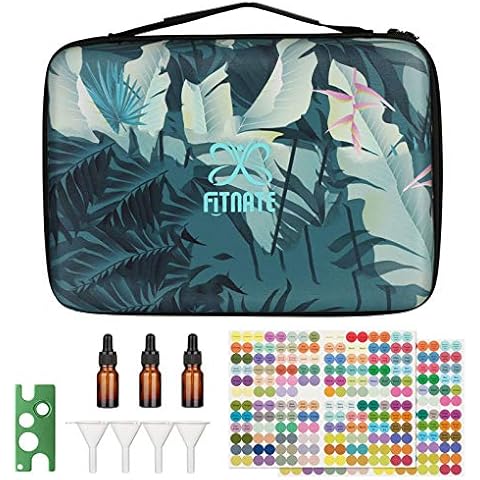 FITNATE Essential Oil Storage, 70 Bottles Essential Oil Case, Holding 5/10/15 ml Bottles Cover