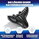 Healthfix® Nackenstrecker orthopädisch mit deutscher Anleitung | Nacken Entlaster bei Nackenverspannung | Cloudy Neck Nackenretter gegen Nackenschmerzen (Schwarz)