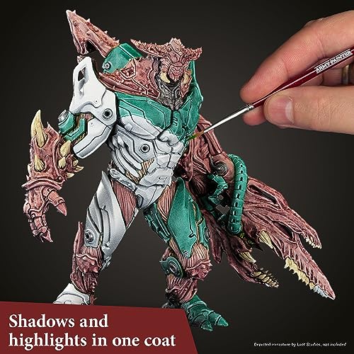 The Army Painter, Speedpaint Wargamers Mega Paint Set 2.0, 60 x 18ml Speedpaints, incl. 4 metallics, 1 Medium & 1 Free Brush for miniature and model painting