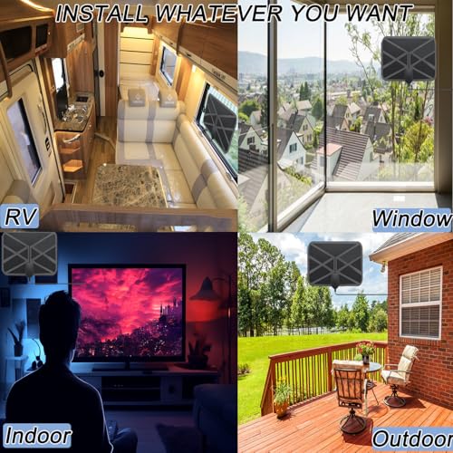 Sunleecase Tv Antenna Indoor, Tv Antenna Indoor For Smart Tv Support 4K 8K 1080P Hd Local Channels thumb #6