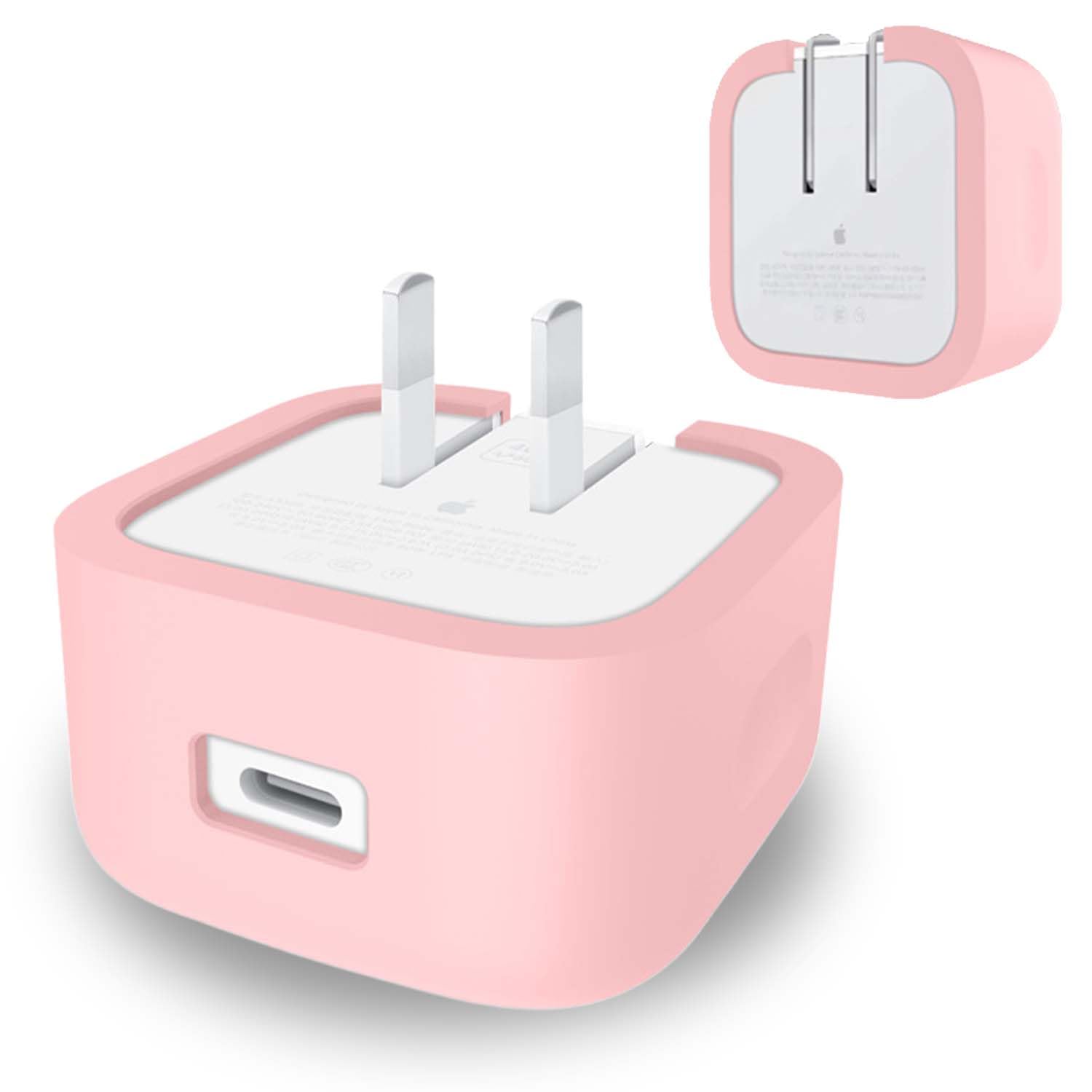 Case for Apple 40W Dynamic Power Adapter,NOUKAJU Silicone Protective Cover,Drop-Proof,Scratch-Proof,Shock-Proof,Protective Case for Apple 40W Charger(Pink)