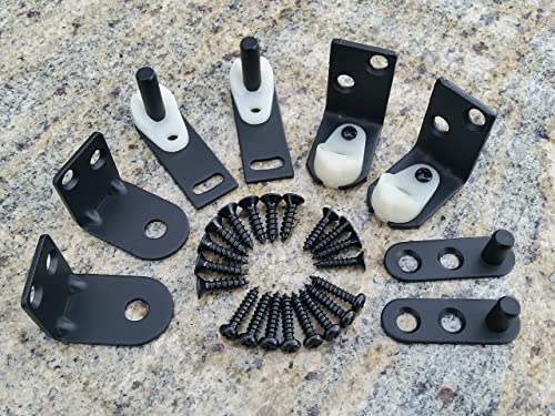 Cafe Door Hinges By Cafe Doors Emporium | Double Acting Premium Black Cafe Door Gravity Hinge Heavy Duty Hardware Set - For Saloon Bar Pub Western Swinging Doors #TOP1