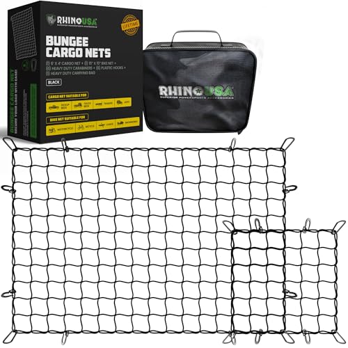 Rhino USA Bungee Cargo Net Set