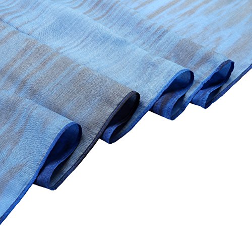 CHIC DIARY Women Swimwear Chiffon Pareo Beach Cover Up Bikini Sarong Swimsuit Wrap Skirts Deep Sea Blue - Image 5