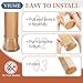 24 Pcs Chair Leg Floor Protectors for Hardwood Floors Silicone Covers Felt Pads Furniture Leg Caps Anti-Scratch Reduce Noise Fit (15/16