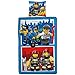 Produktbild Lego CITY Figuren Set Kinder Jungen Bettwäsche · Kinderbettwäsche · POLIZEI & FEUERWEHR 2 teilig - Kissenbezug 80x80 + Bettbezug 135x200 cm - 100% Baumwolle - deutsche Größe