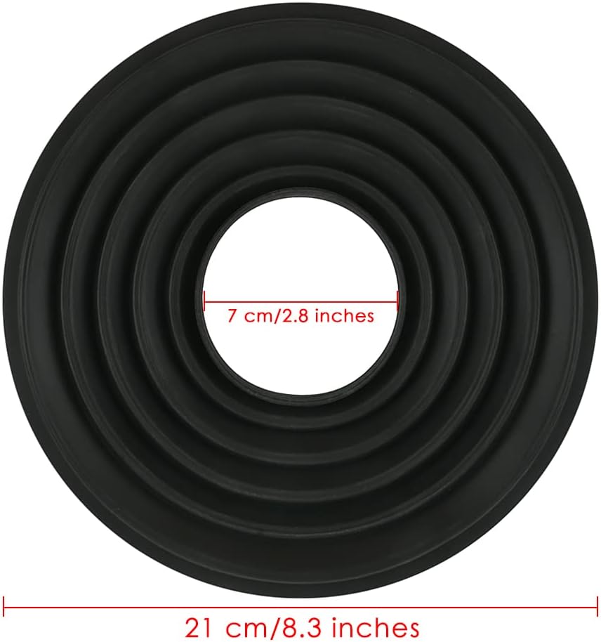 DS. DISTINCTIVE STYLE Rubber Lens Hood Anti Reflection Reversible Collapsible Lens Hood Compatible with Nikon/Canon/Sigma/Tamron/Fujifilm/Sony 70-85mm Camera Ultra Wide Lens - Image 2